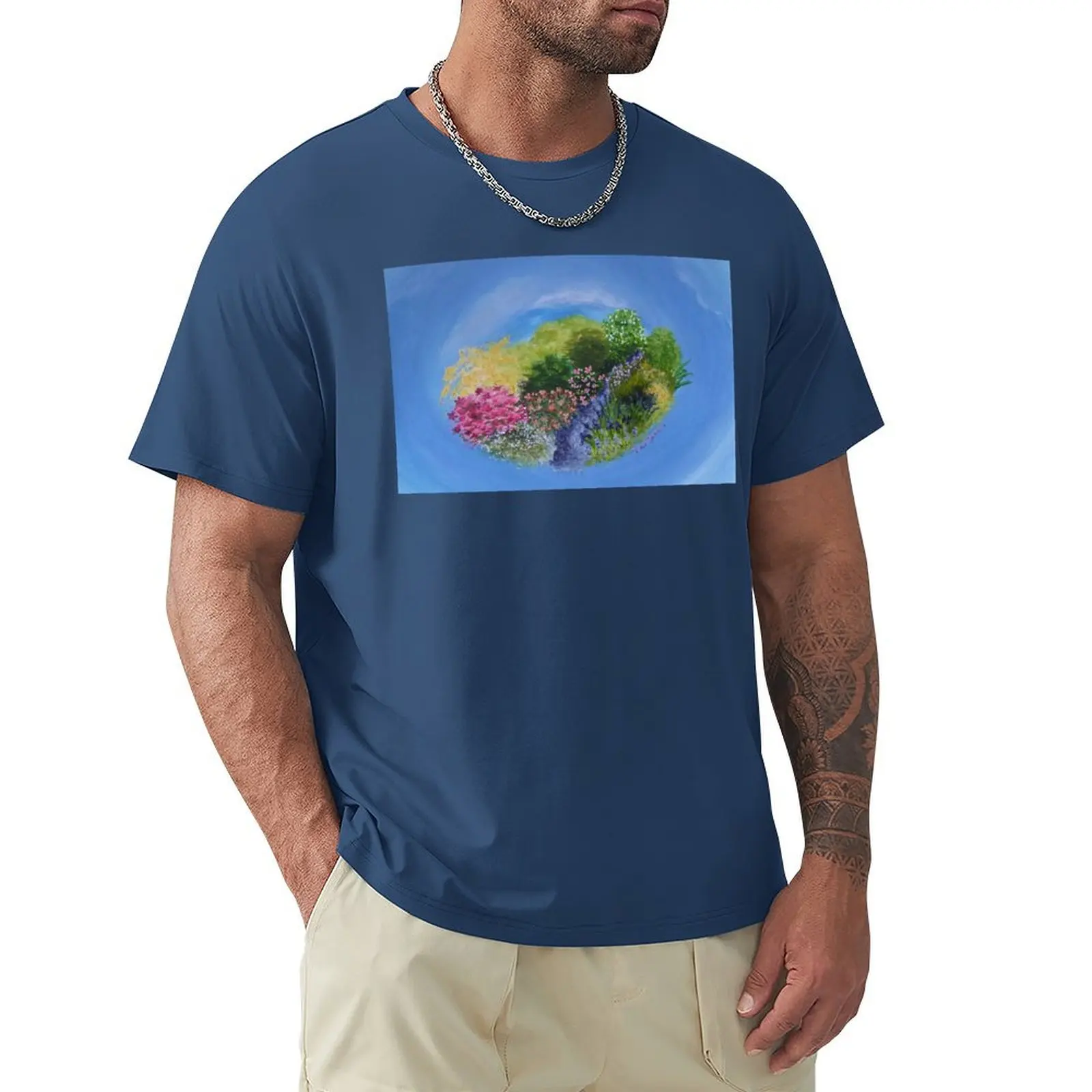 SPRING GARDEN T-Shirt anime clothes customizeds men t shirts