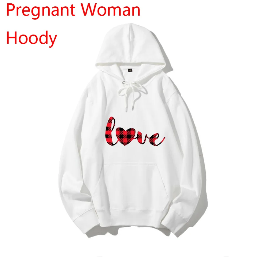 

Lattice Love Funny Printed Spring Autumn Hoodie Pregnant Women Customized Print Idea Cool Pregnant Woman Hoodie DIY Add Your Des