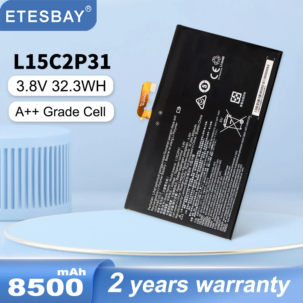 ETESBAY L15C2P31 3.8V 32.3WH Laptop Battery For Lenovo Yoga Book YB1-X91F X91L X91X YB1-X90F YB1-X90L Series（only Android ）