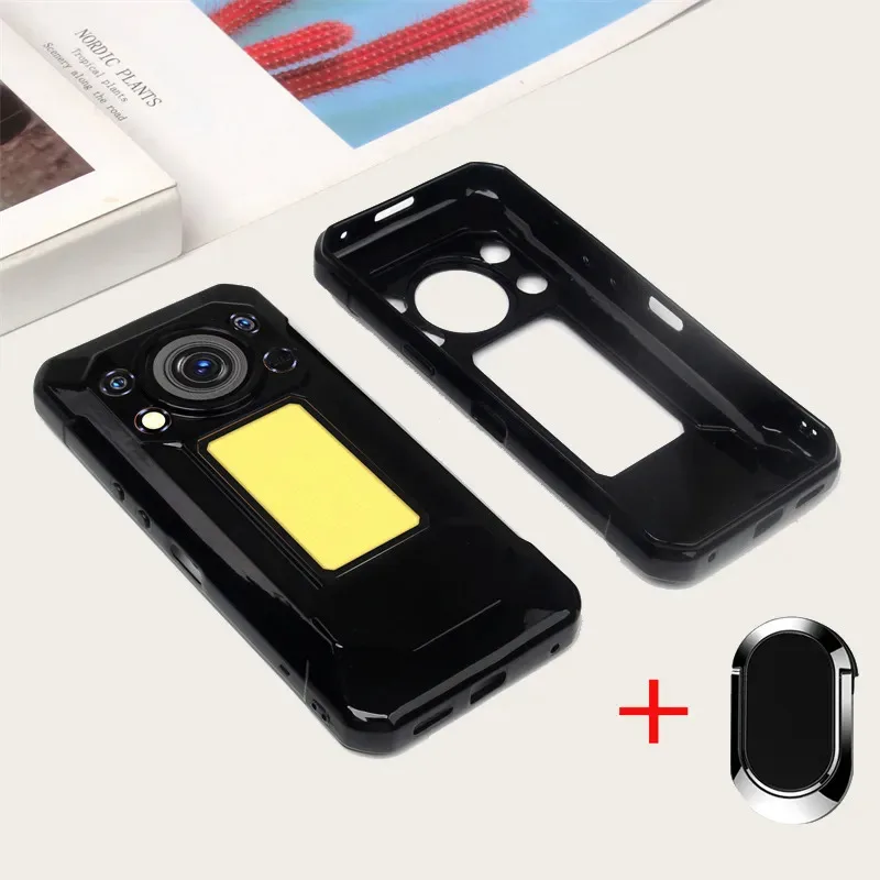Skinlee For Oukitel WP500 Case With Holder Ring Silicone Soft TPU Ultra-Thin Cover For Oukitel WP500 Back Casing