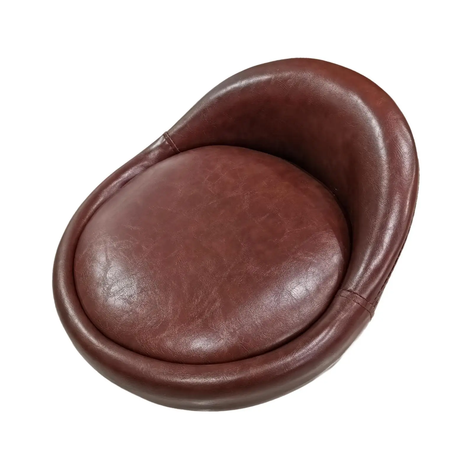 

Bar Stool Replacement Seat Top Waterproof Repair Parts Easy Installation with Low Backrest PU Leather for Club Bar Restaurant