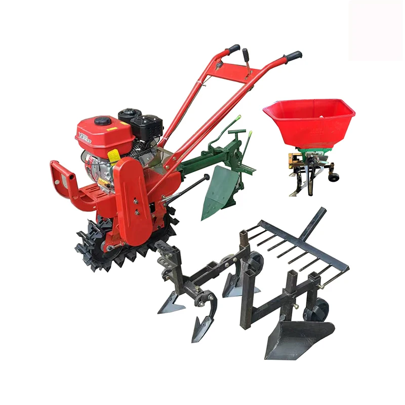 Top Quality Small Plough Machine Cultivator Hand-held Micro-tiller Slope Rotary Tiller for Sale