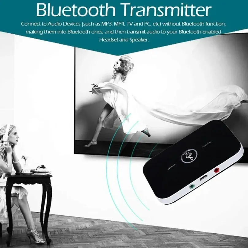Kabelloser Audio-Adapter Bluetooth 5.0 Empfänger Sender Stereo 3,5mm AUX-Buchse RCA USB-Dongle Musik für Auto-Kit PC TV Kopfhörer – Detail 2
