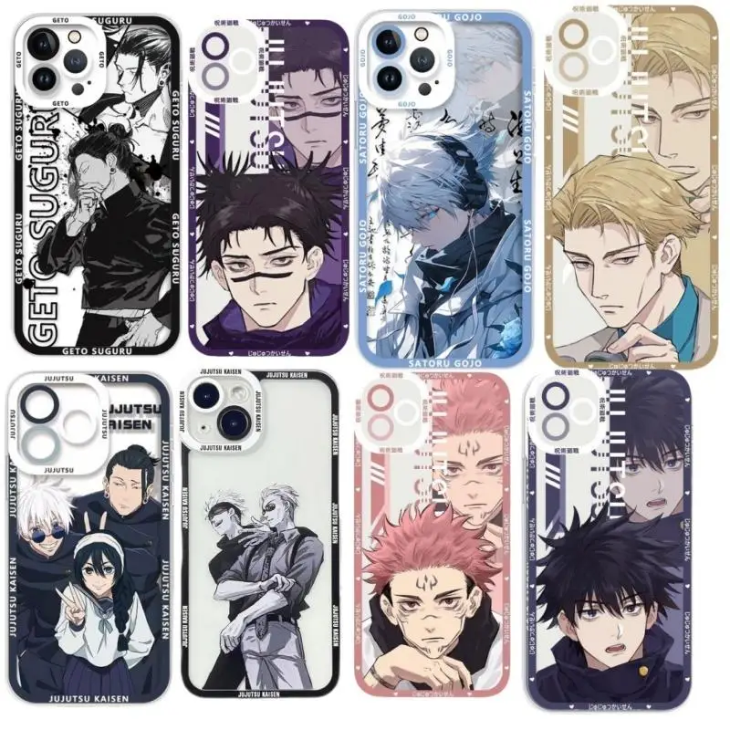 Jujutsu Kaisen Gojo Satoru Nanami Phone Case for Iphone 15 Pro Max 11 12 13 14 Pro Max 6 6S 7 8 Plus 12 Mini XS XR SE 2 3 Cover