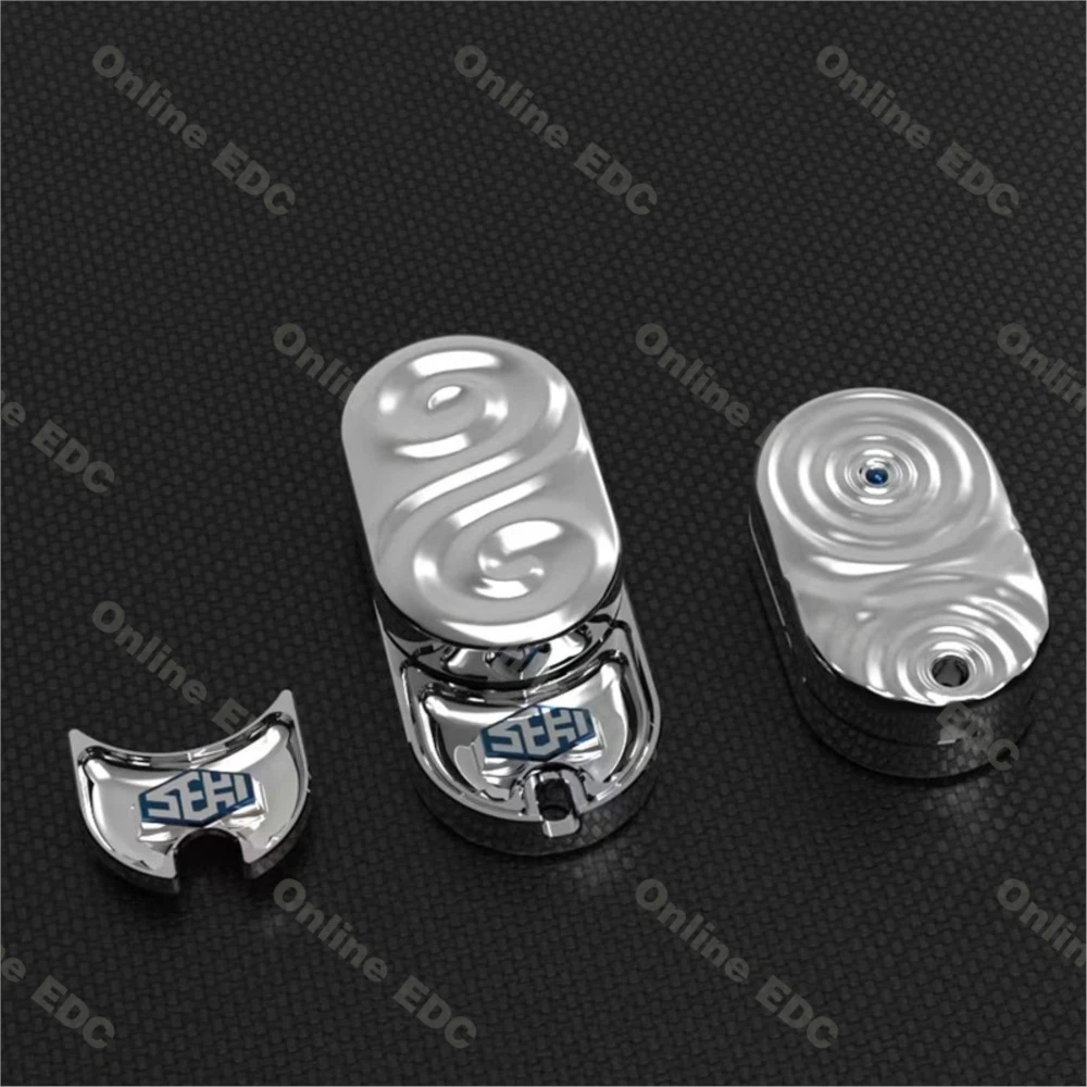 Original scellé nouveau SEKI Ripple2.0 pluie mécanique Fidget curseur Mode à cliquet EDC Fidget Spinner soulagement du Stress jouet pour adultes