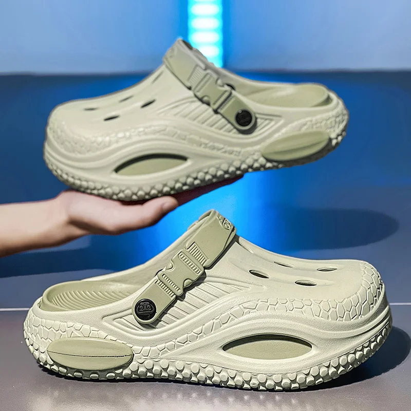 

2026 Men's Closed Toe Clogs | Convertible Slip-On Beach Sandals Breathable Non-Slip Soft Sole Outdoor Water Shoes