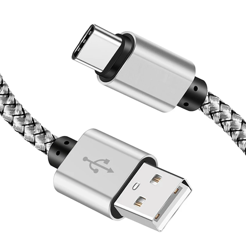 USB A auf Typ C Ladekabel Schnellladegerät Nylon Datenkabel für iPhone Android Huawei Samsung TypeC Ladegerät 1M 2M 3M – Detail 11