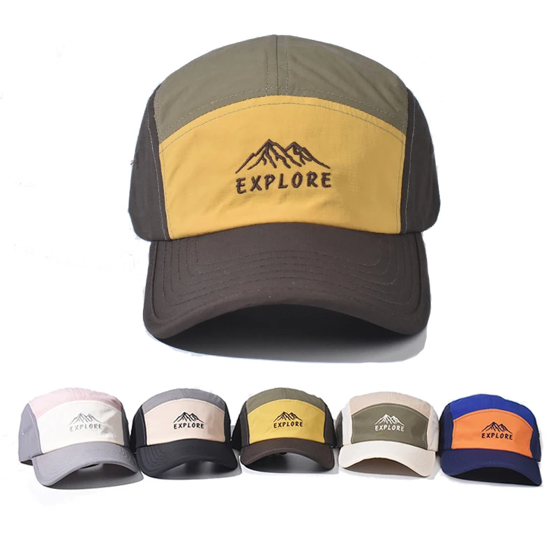 Baseball Cap Running Japanese style Cap Mountain climbing Personalization Snapback Hat Sun hat Spliced color Sport cap