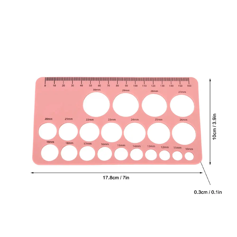 Breast Pump Nipple Silicone Ruler Nipple Diameter Breast Pump Flange Circle Sizing Ruler Nipple Measuring for New Mums Women