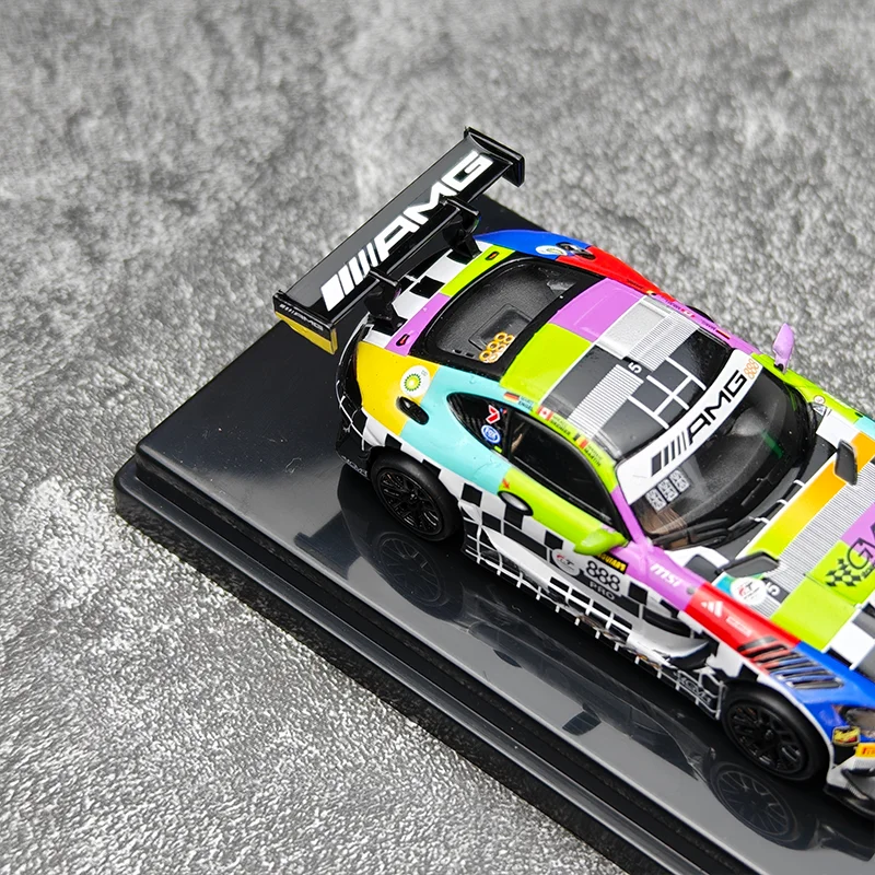New Stock Para 1:64 Mercedes-Benz Amg Gt3 2025 Bathurst 12h #888 Alloy Miniature Die-Cast Car Model Custom Collectible Toys Gift