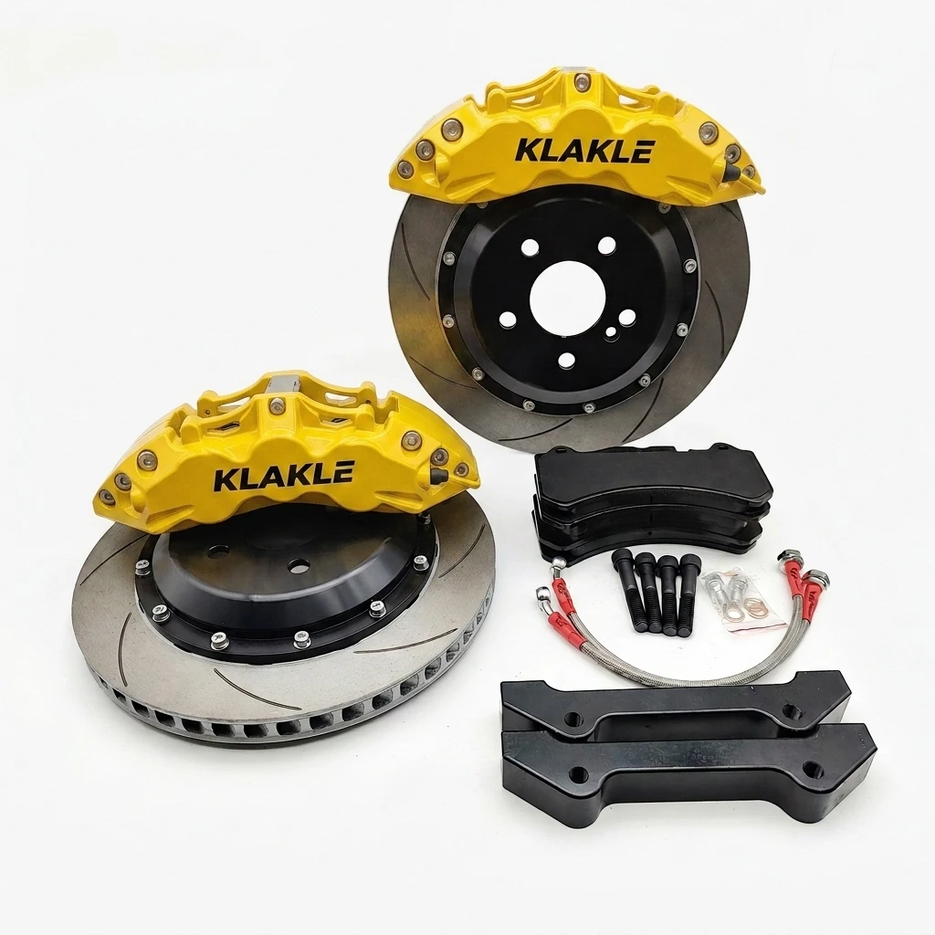 KLAKLE High Performance A6 Complete Automotive Brake Kit Brake Caliper Brake Disc and Hoses for VOLVO S60