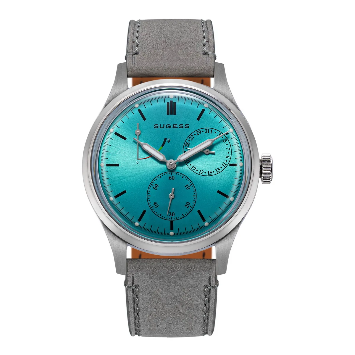 Sugess Business Horloge van Heren Automatisch Tianjin ST1787 Beweging met Genève Strepen Mechanische Horloges Waterdicht Dun S458