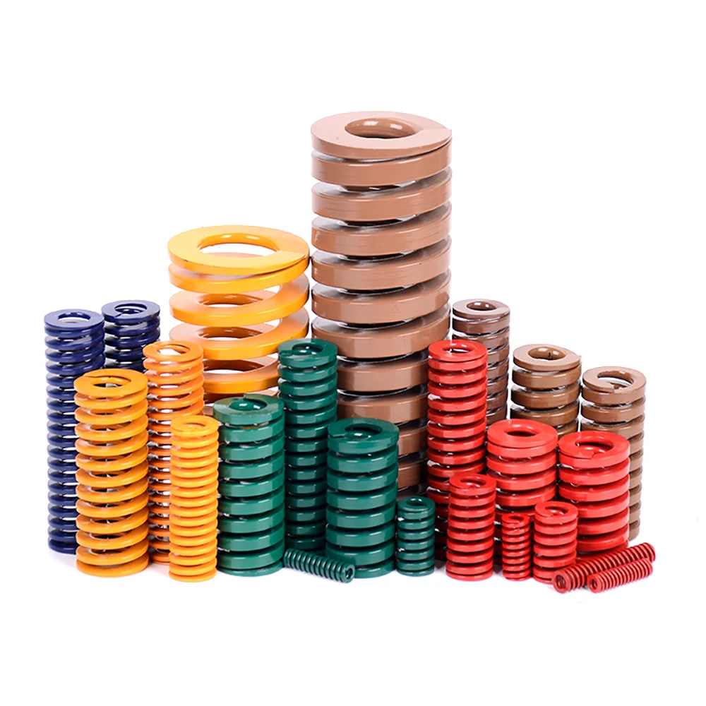 1Pcs Spiral Stamping Compression Mould Die Spring OD 18 20 22mm Length 25 - 175mm Yellow / Blue / Red / Green / Brown Spring