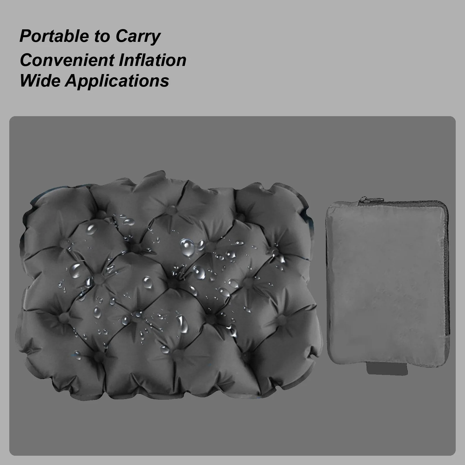 

Надувная дорожная подушка, водонепроницаемая воздушная подушка, легкое надувное сиденье для пеших прогулок, активного отдыха, пикника, кемпинга