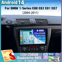 Android 14 For BMW 1-Series E88 E82 E81 E87 2004 - 2011 2K QLED Android Car Radio Multimedia Video Player GPS 4G CarPlay Stereo