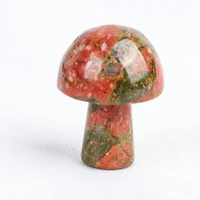 Gemstone Mini Mushroom Figurine Garden Decoration Crystal Mineral Craft Natural Stone Healing Specimen, meditation Home Decor 5
