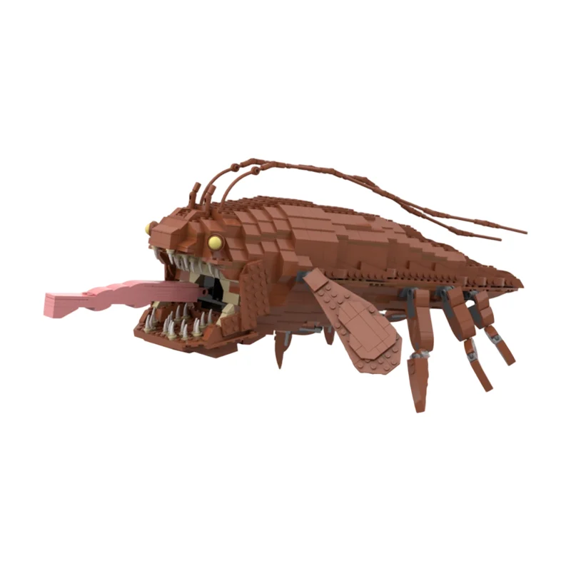 Sci-Fi Deep Sea Hybrid Predator Building Blocks Alien Underwater Creature Hand Assemble Puzzle Collection Toy