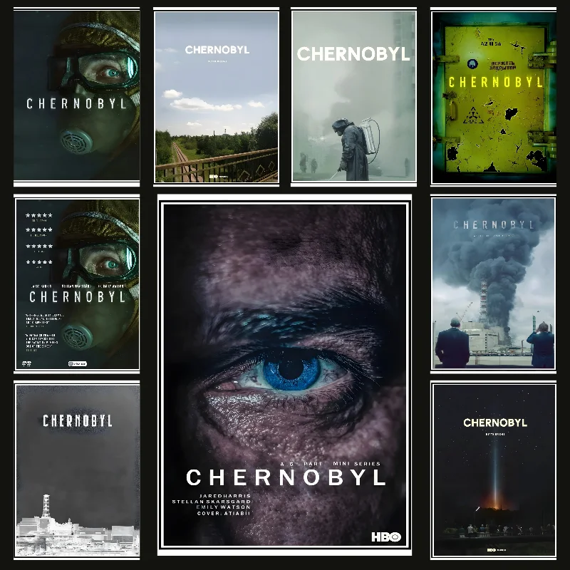 

CHERNOBYL Movie Poster Self-adhesive Art Waterproof Paper Sticker Coffee House Bar Room Wall Decor