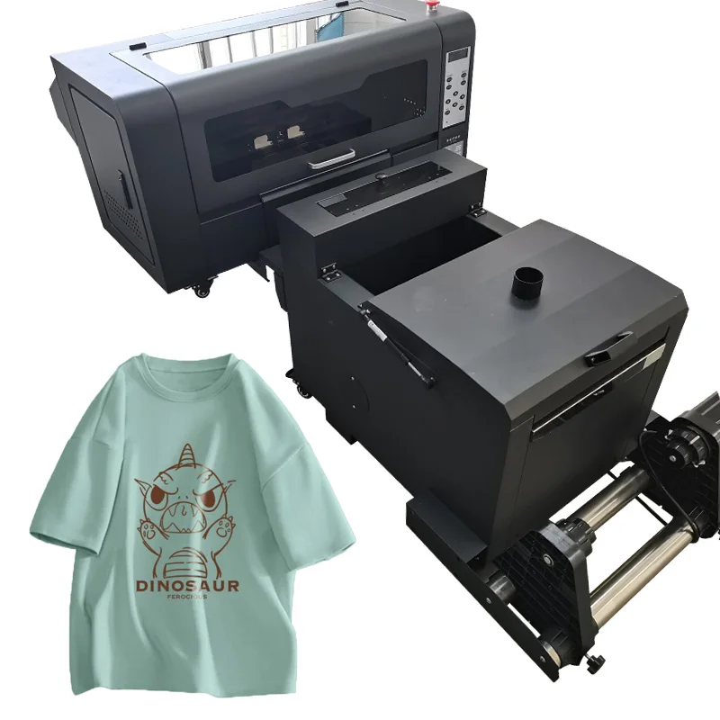 High quality 30cm DTF printer dual XP600/I1600A1/I3200A1 heads fast heat transfer to T-shirt Fabric A3 DTF plotter