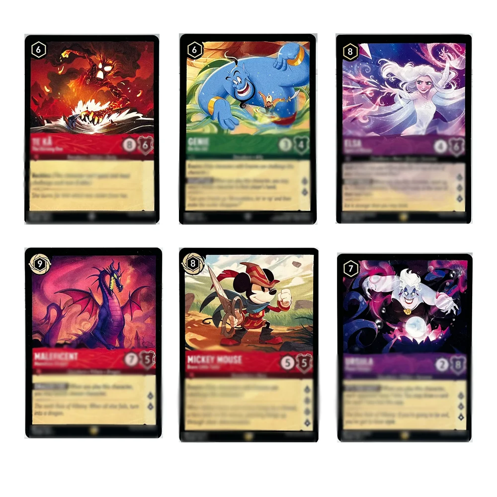 

Lorcana Proxy Cards 1 Chapter EN Malleficent Elsa Stitch Hades Mickey Mouse Tekq Robin Hood Chapter Regular Collection Card