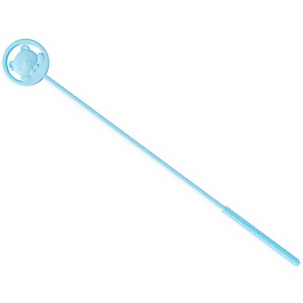 

1Pcs Silicone Baby Bottle Straw Brush Pacifier Cleaning Tool Long Handle Slender Design Removes Odors Grease Stains for Infant
