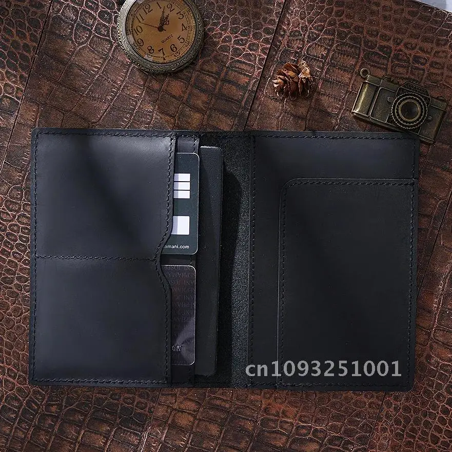 Cover Passport Genuine Leather Handmade Travel Vintage Passport Passport Wallet Case Holders Card