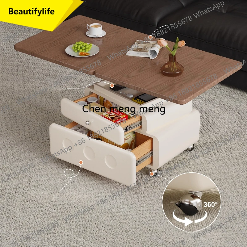 

A38 Clear Modern Coffee Table Minimalist Aesthetic Unique Writing Nordic Unique Side Table Living Room Luxury Meubles Home Furni