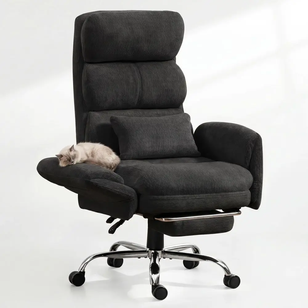Cross Office Chair, Cloud Desk Computer Chair with 5Position Adjustable Armrests amp Headrest for Pets amp Cross Legged Sitting