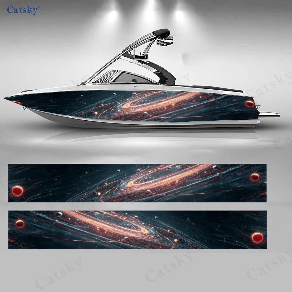 

Киберпанк Туманность Таинственные Космические Планеты Лодка Стикер Виниловый Корабль Понтон Палуба Лодка Рыбалка Декоративные Понтонные Лодки Наклейка