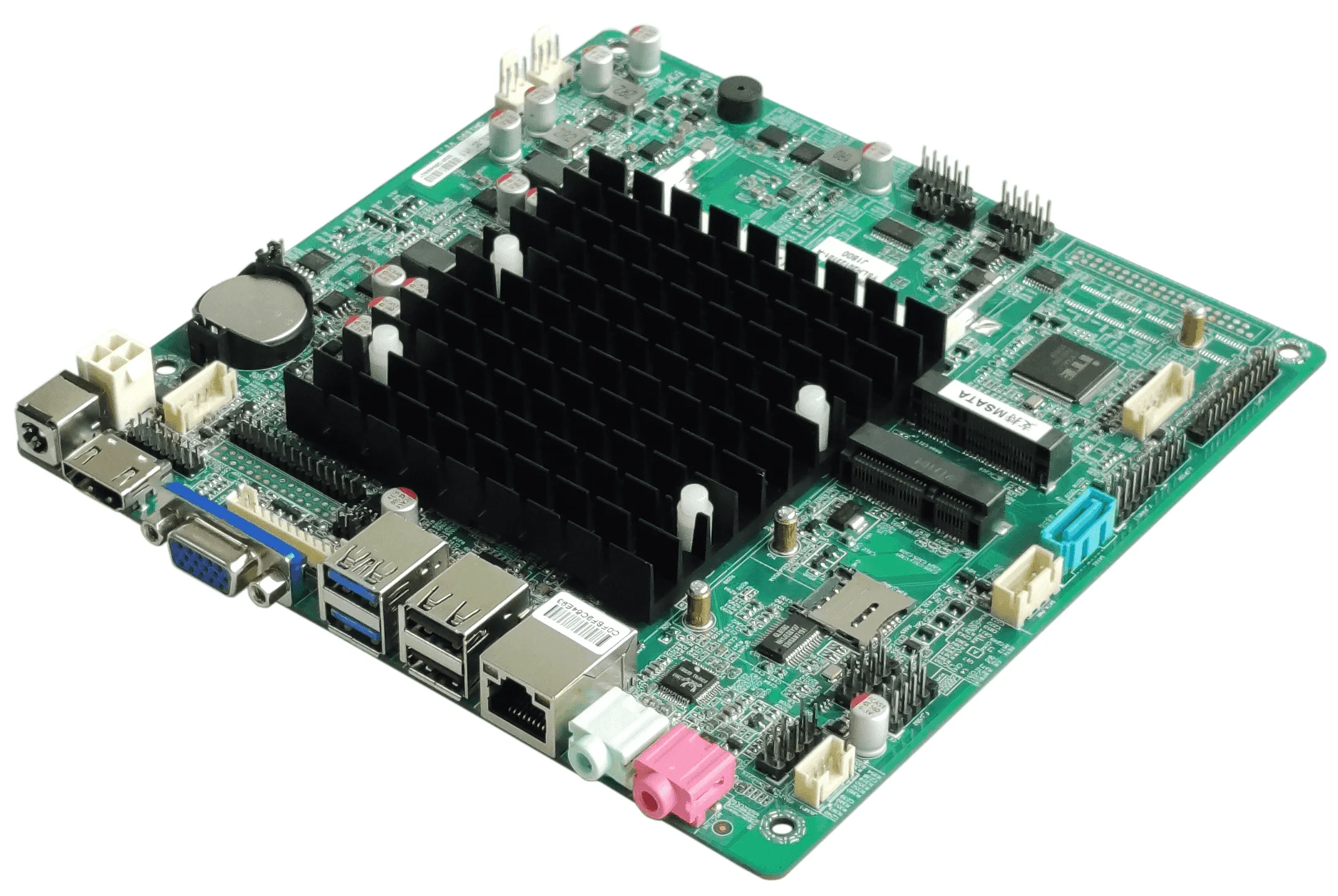 ELSKY Embedded Mini Itx Motherboard QM1800L Celeron J1800 J1900 7*USB2.0 6COM USB3.1 for Factory Monitoring Equipment