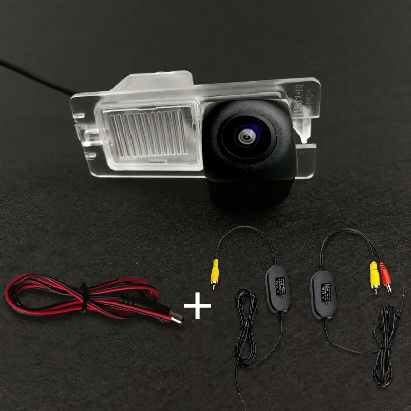 HD Wireless Car CCD Rear Camera Fisheye 8 12 led dynamic Night Vision bracket Parking For Ssangyong Rexton Kyron Korando Actyon
