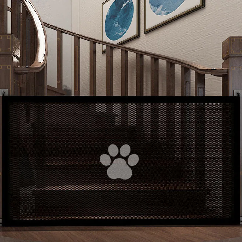 Pet Dogs Baby Safety Fence Cat and Dog Safety Fences Non Perforated Barrier Safety Protection Net Fence Convenient Pet Supplies
