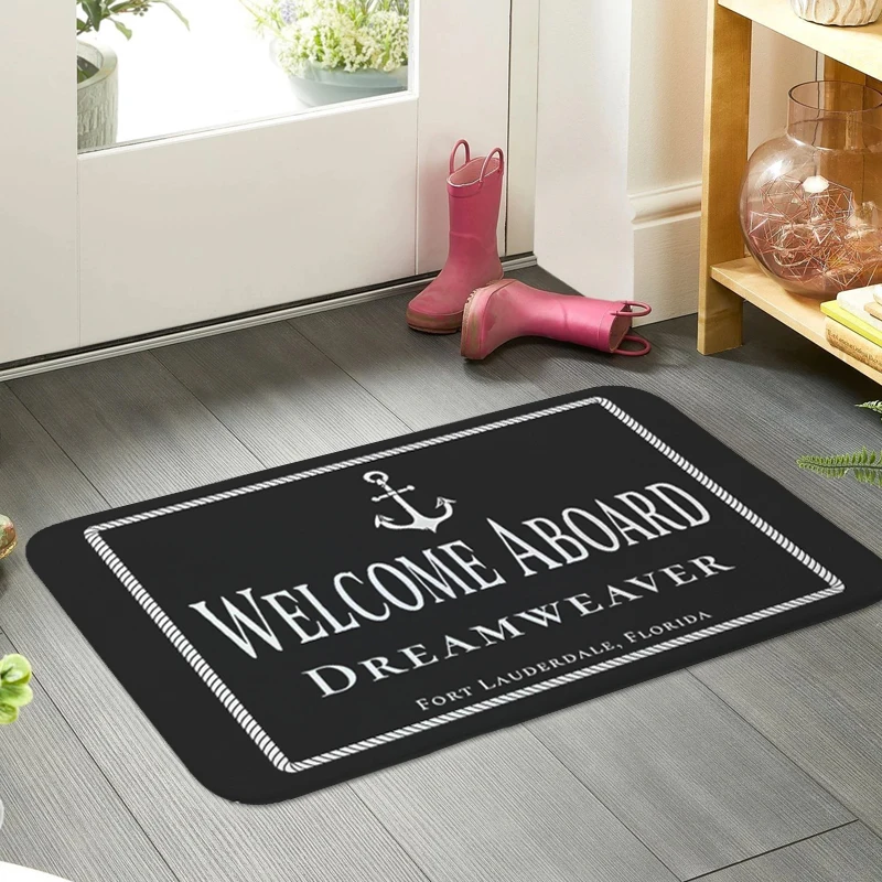 Custom Boat Name Doormat Entrance Door Living Room Floor Carpet Kitchen Bathroom Mat Bedroom Rug Interior Home Decor Items