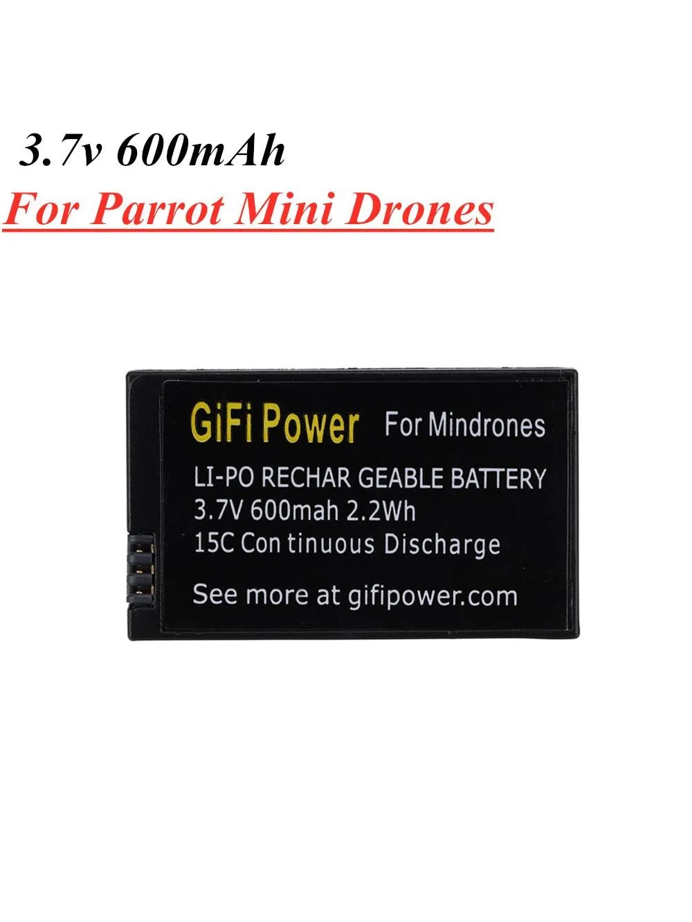 Batterie Lipo pour Parrot Mini Drones Jumping, Sumo Mini Drone, Rolling Spider, Mise à niveau, 600mAh, 3.7V, 1Pc