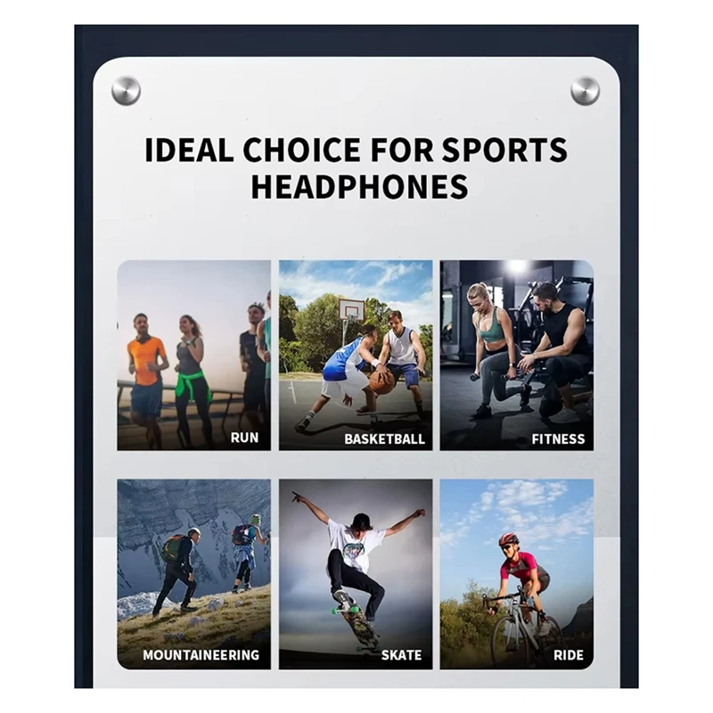 Super Sale Bone Conduction Sport Headphone Wireless Earphone Bluetooth-Compatible Headset Hands-Free with Mic for Running B
