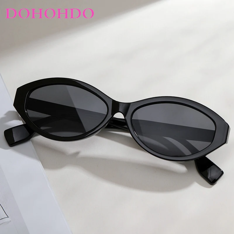 

DOHOHDO Newest Oval Woman Sunglasses Brand 2024 Retro Vintage Man Eyeglasses UV400 Lens High Quality Gafas de sol para mujeres