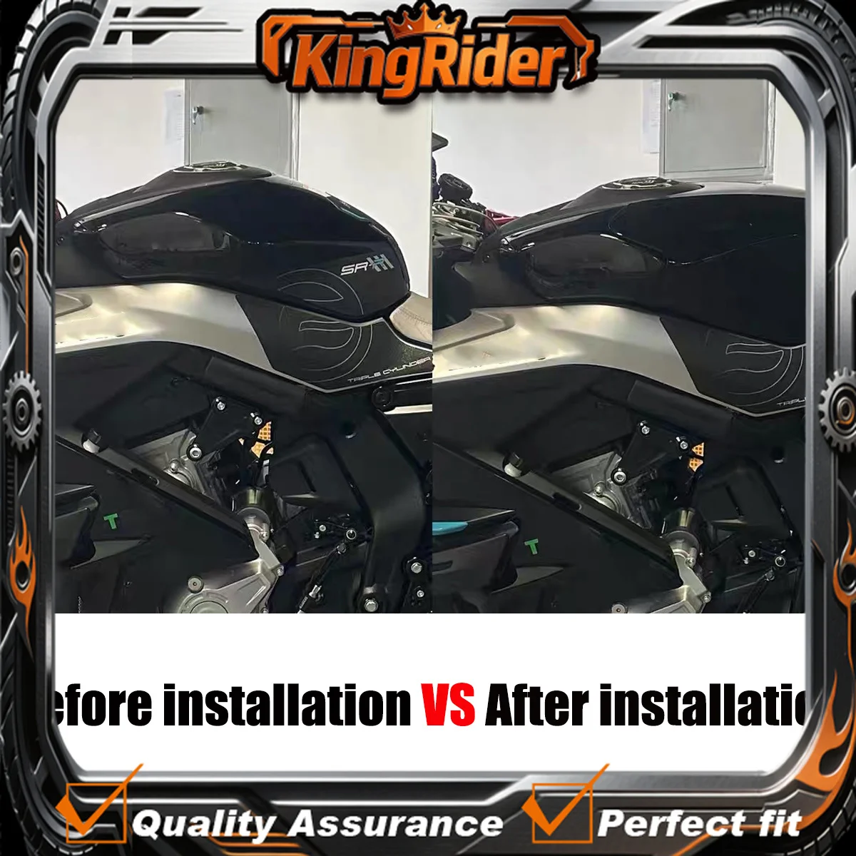 Fit For CFMOTO 675NK 675SR-R 675 SR NK Motorcycle accessories fuel tank cover heightened fuel tank protective cover shell guard