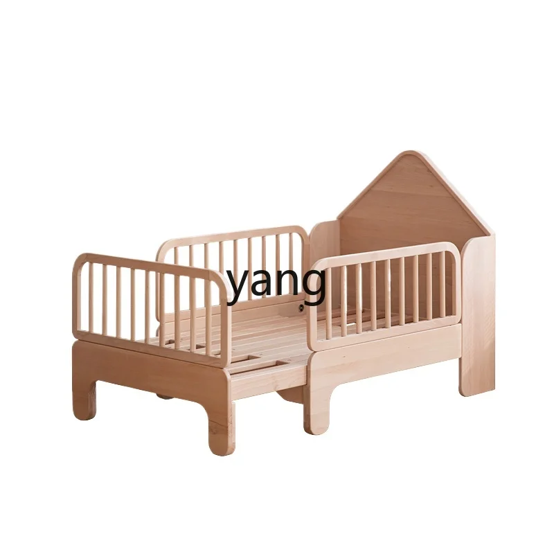 CX Bedside Solid Wood Children's Bed with Fence Stitching Pumping Broaching Machine Boys and Girls