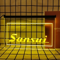 Sansui Home Theater Audio System Retro LED Neon Sign Home Decor with Vintage Plaques and Posters for Room Office Farmhouse