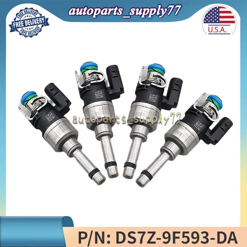 NEW (4) Fuel Injectors DS7Z-9F593-DA For For Ford Escape 17-19 Fusion 14-20 GAS 1.5L