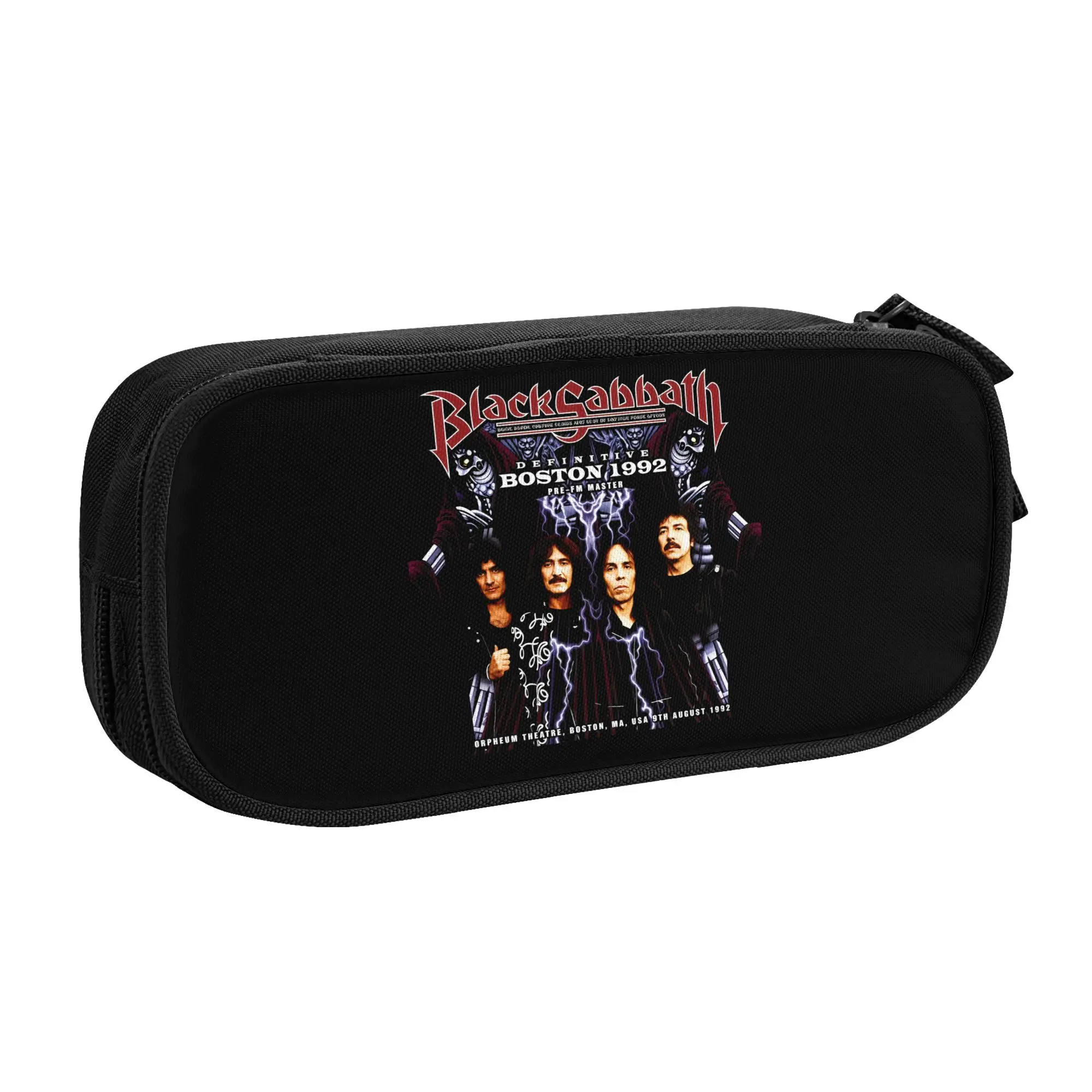 Black Sabbath English Heavy Metal Band  Kawaii Pencil Case Boy Girl Large Capacity  Pencil Bag School Accessories