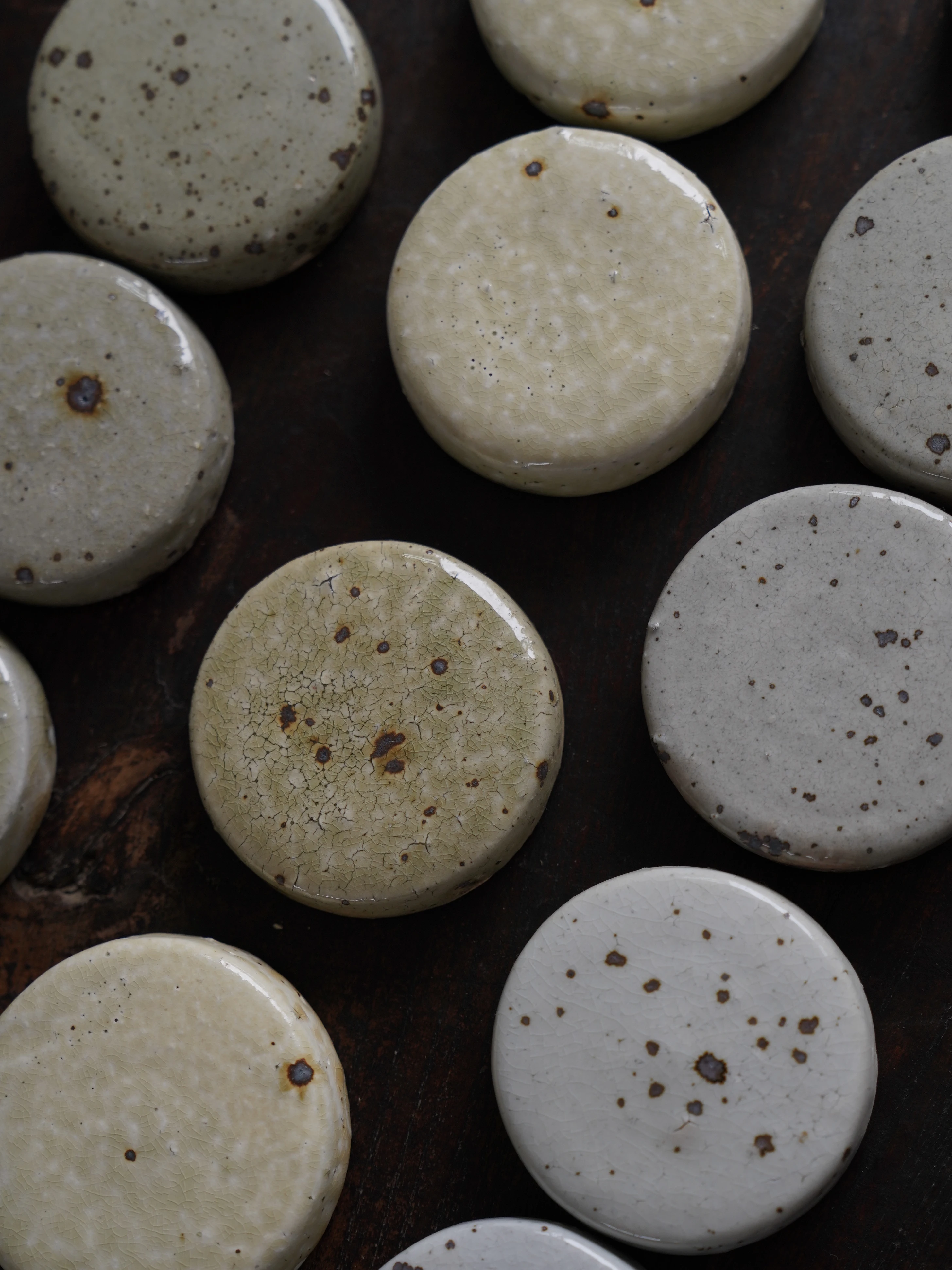 

Handmade Small Biscuit Cover Zhang You Jian Deer Spot Powder Tea Pet Can Be Cultivated Chinese Culture Tea Tray Tea Coaster