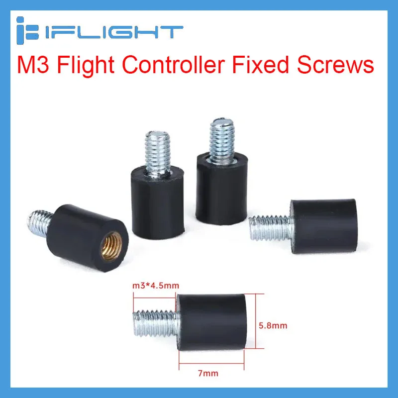 M3*7+4.5 Flight controller Anti-Vibration standoff Fixed Screw Damper/Mounting Hardware Spacer for F3 F4 Matek F405 FC