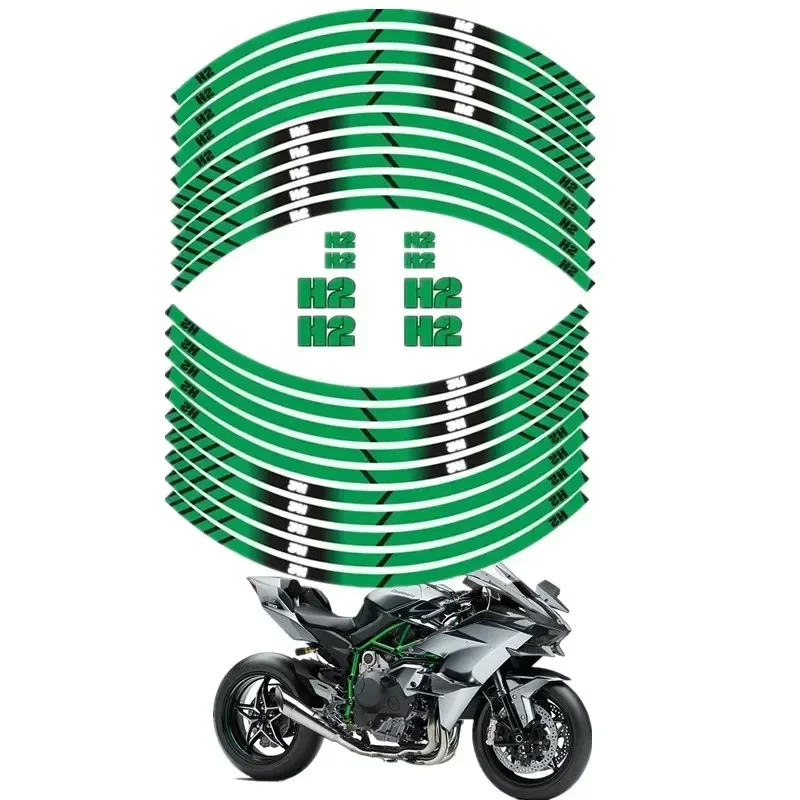 Для всех запчастей KAWASAKI H2 Moto, наклейка для украшения контурного колеса-2