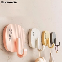 Self Adhesive Strong Wall Hooks Bag holder Towel Rack Bathroom Door Kitchen Coat Hanger Hook Home Storage Accessories Organizer