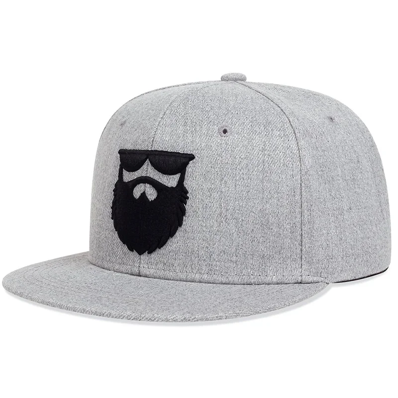 Cappelli hip-hop ricamati da uomo anziano con barba unisex Primavera Autunno Berretti da baseball casual regolabili per esterni Cappellini da camionista Cappello per protezione solare