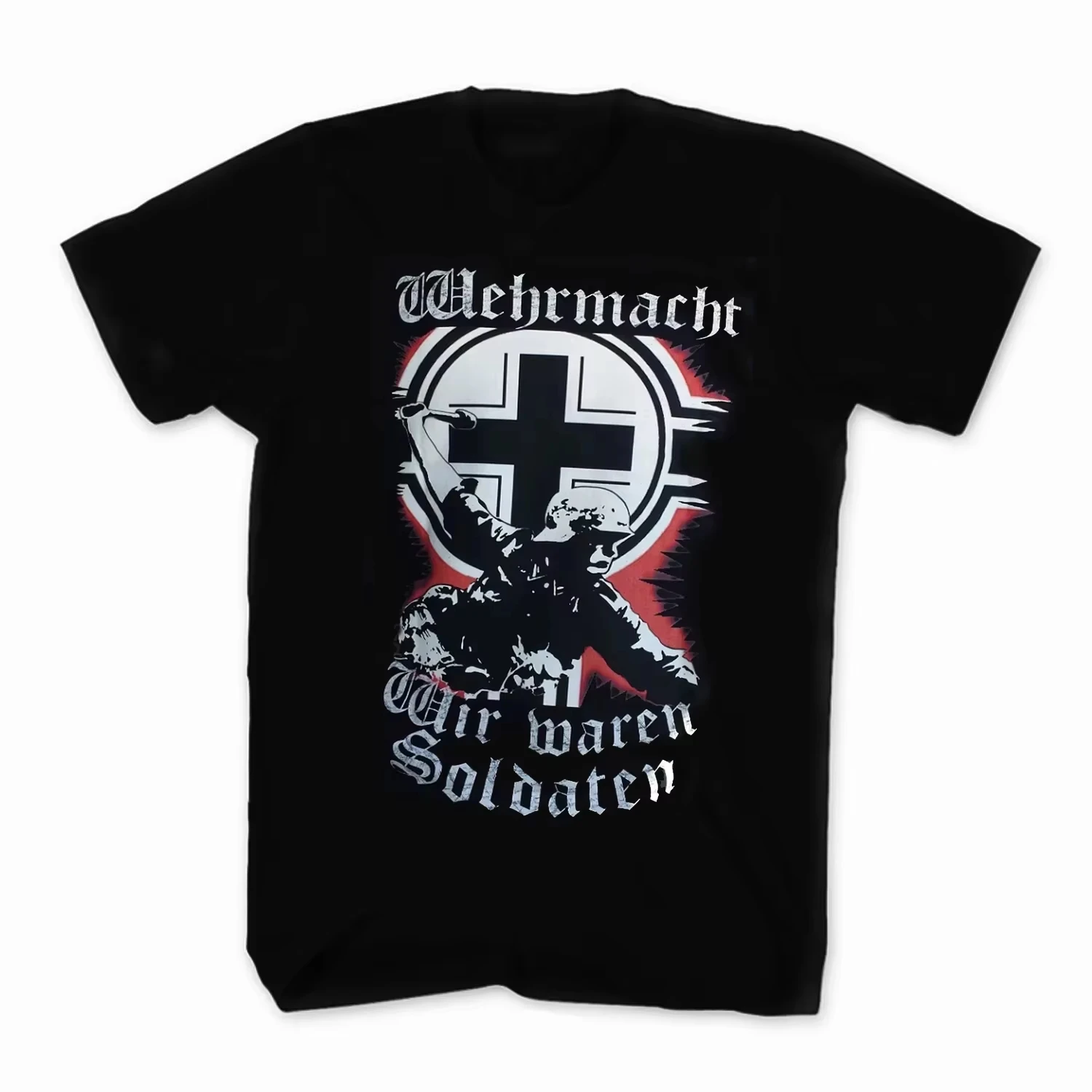 2026 Nuevos Somos Guerreros. Camiseta del ejército alemán, ropa informal de verano adecuada para hombres y mujeres, ropa de calle de alta calidad.