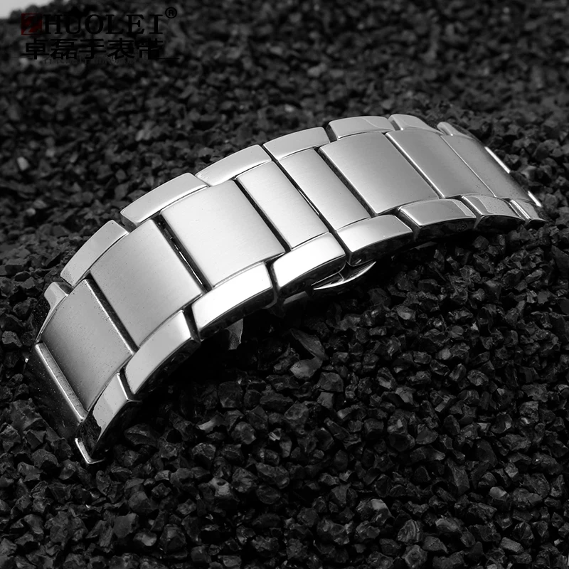 For Armani Arc Mouth Stainless Steel Watch Strap AR2448 2447 2432 2433 2458 2434 2453 Soild Men\'s Watch band 22mm woman Bracelet