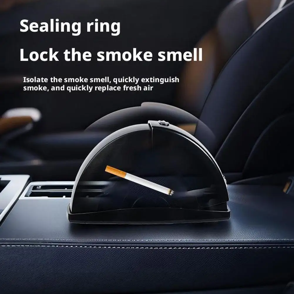 

Portable Detachable Car Cigarette Ashtray Smokeless Ashtray Trash Bin Cover Interior Garbage Accessory Holder Sliding Truck I3S2