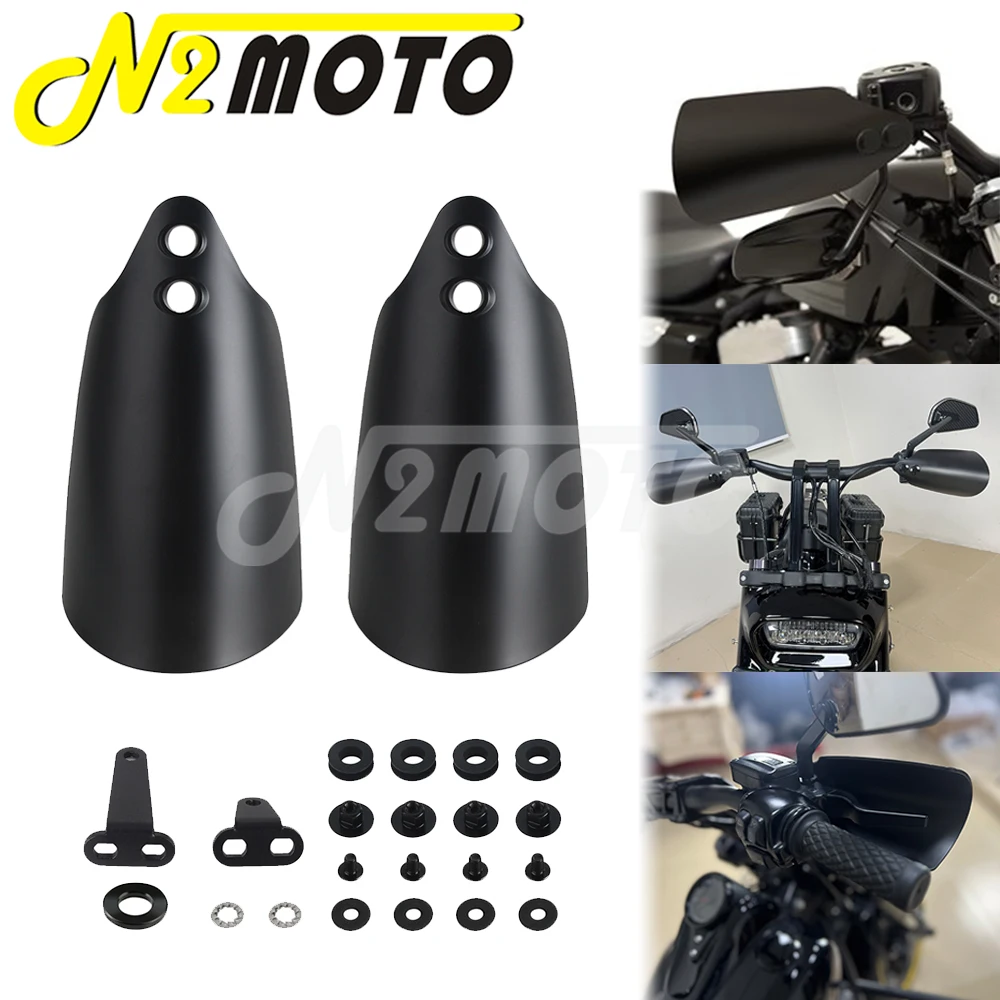 1 Pairs Motorcycle Handguards MEB7225 For Harley Sportster XL 1200 883 Iron SuperLow Custom 48 72 Low Nightster Roadster 2004-22